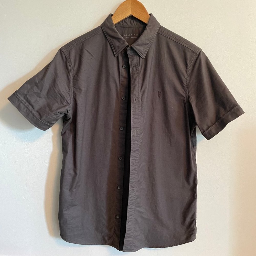 AllSaints Huntington short sleeve shirt, 100% cotton, size small